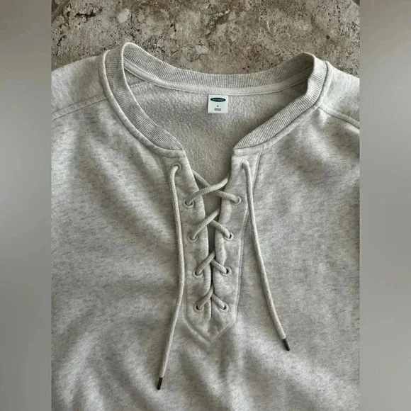 Lace up 3/4 pullover medium / G21 - Picture 2 of 3